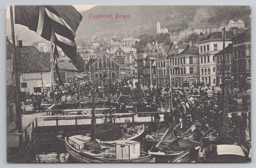 Norway postcard fisketorvet - norway,