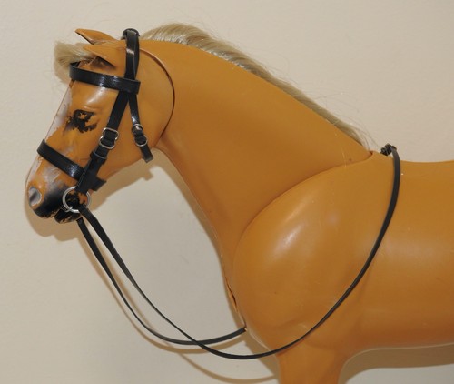 Black leather handmade bridle