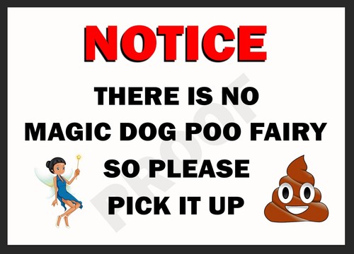 Pick dog poo - pick, mess