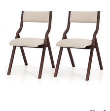 Set of 2 Folding Dining Chairs