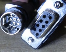 9 pin Mini Din male to 9 pin D