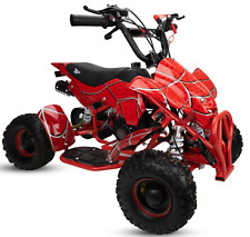50cc Petrol Kids Mini Quad Bike SPIDER RED Quad ATV Off Road 2 Stroke