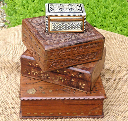 Job lot wooden - wooden, boxes