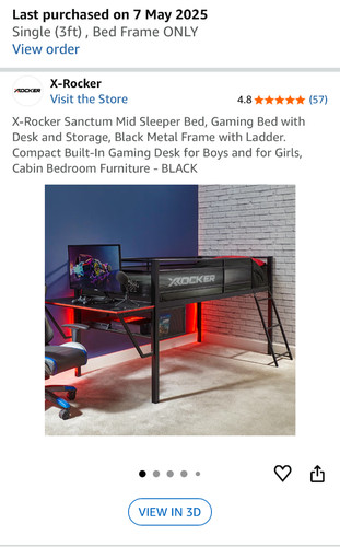 Rocker sanctum mid sleeper - sanctum,