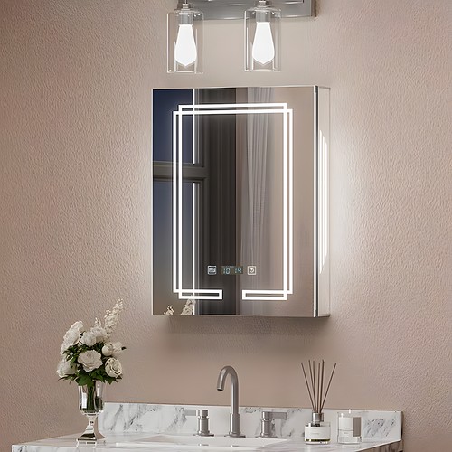Led bathroom mirror cabinet - mirror,