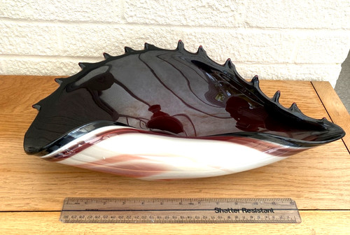 Large murano conch shell form - murano,