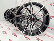 19" Inch BMW M3/M4 Style Black Machined Alloy Wheels 5x120 3/4/5/6/7/8/X3 series