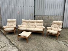 Ercol 3 Piece Lounge Suite Elm