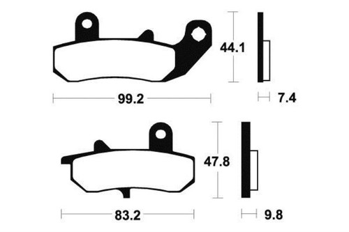 Pads brake arriere suzuki - brake,