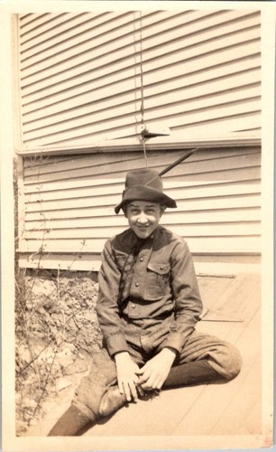Vintage photograph boy scout - vintage,