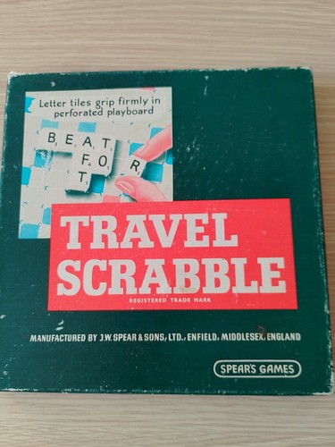 Vintage travel scrabble - travel,