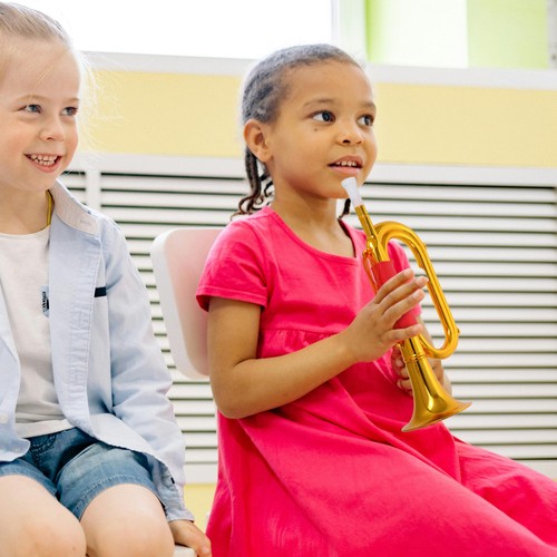 Plastic trumpet for kid noise - trumpet,