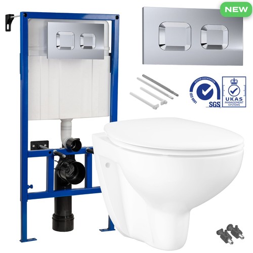 Wall hung toilet pan low - toilet,