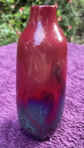 Royal doulton flambé vase - flambé,