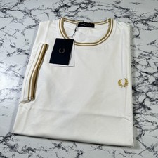 FRED PERRY Mens White Twin