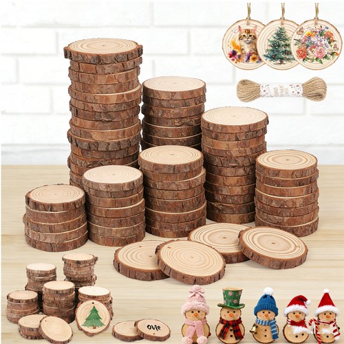 60pcs natural wood slices - 60pcs,