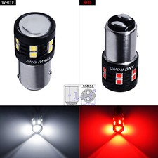 2x 566 BAZ15d P21/4W LED Turn