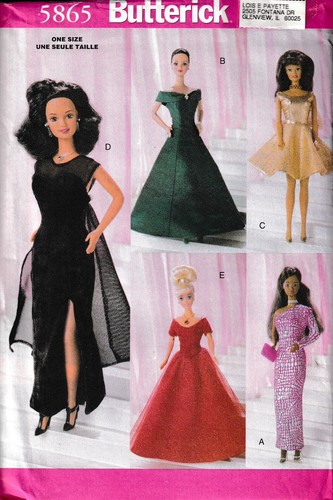 Vtg doll clothes formal - vtg,