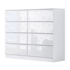 White gloss drawer chest of - ,