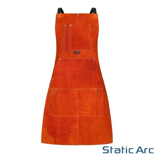 Leather welding apron cowhide - apron,