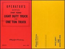 1947 Ford Pickup and Truck Owners Manual Package 47 Operator Guide Book