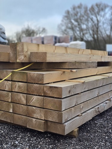 Treated timber sleepers 4m - treated,