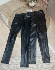 Leather Look Leggings New With Tags Size 8