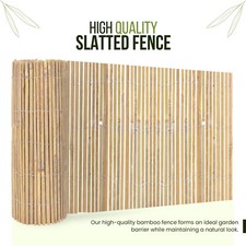 Bamboo Slat Fencing Cane Screening Roll Garden Panel Outdoor Privacy Fence 4m