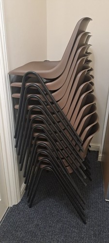 Plastic stackable chairs - plastic,