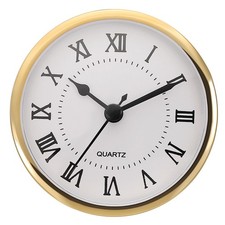 3.5" 90mm Quartz Roman Clock