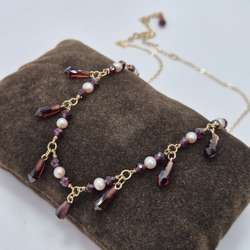14ct yellow gold necklace with - yellow,