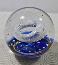 Large Vintage Heavy Art Glass