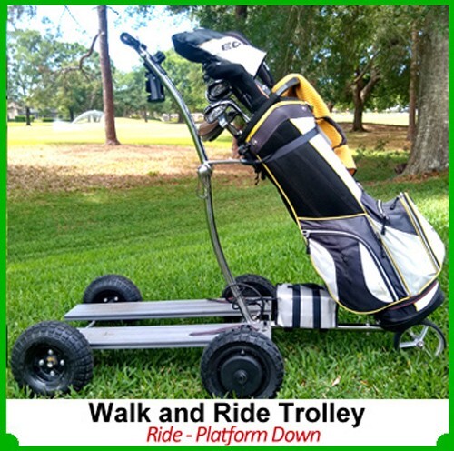Golf walk and ride - golf, trolley