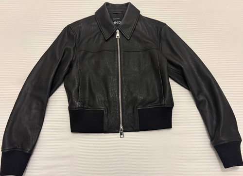 Mango aviator bomber leather - bomber,