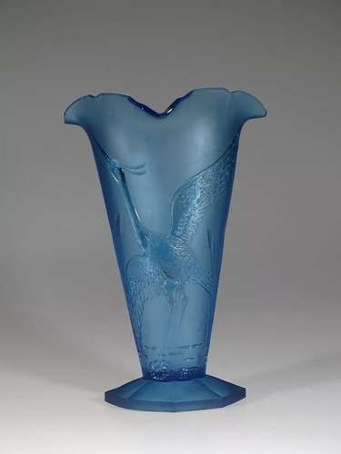 Peacock blue vintage stork - peacock,