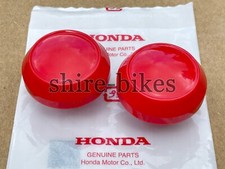NEW Honda Red Fork Caps (Pair) for Honda Cub C50 C70 C90 C100 (51341-001-000ZF)