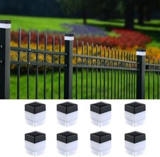 OUYANGYP Solar LED 2In x 2In(5cm x 5cm) Fence Post Cap for Wrought Iron 