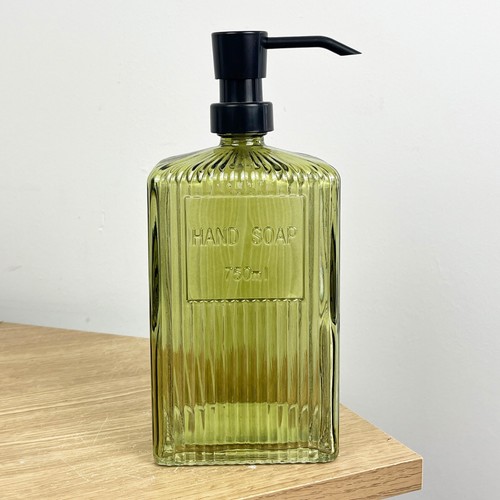 Vintage glass soap dispenser - vintage,