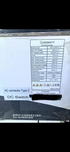 Growatt mic 2kw solar - mic,