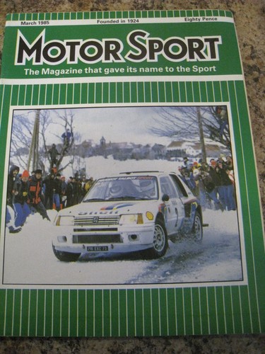 Motor sport mar 1985 - sport, porsche