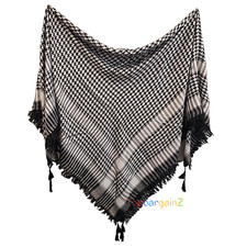 Shemagh Headscarf Keffiyeh Scarf Mens Womens Neck Wrap Arab Desert Checkered 