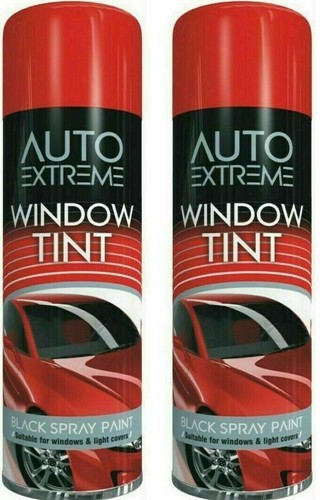 Black window tint spray - window,