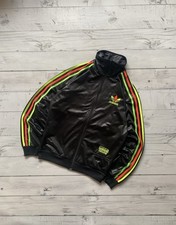 Adidas Chile 62 Jacket Black Yellow size M 2011 Wet Look