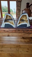 Citrine Geode Pair 422 & 423 Crystal Cluster Druzy Premium Grade 4kg each