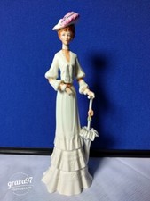 Vintage Galos #3428 Lady with Umbrella Figurine Made in Spain