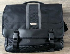 Samsonite Large Messenger Bag Black Reinforced Waterproof Multiple Compartments