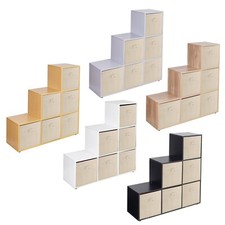6 Cube Step Storage Bookcase