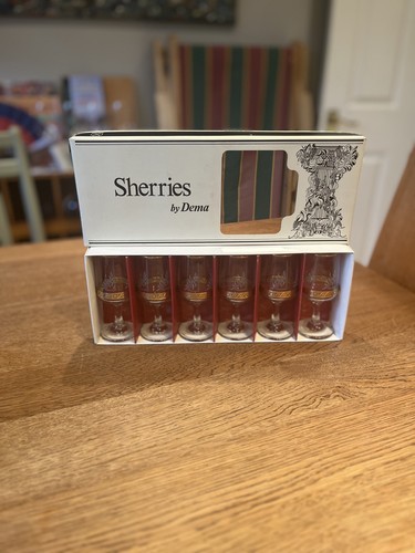 Vintage sherry glasses dema - sherry,