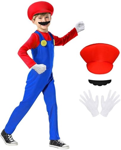Kids mario costume set - kids, (medium