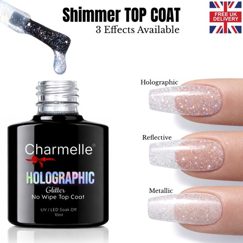 Glitter wipe top coat - wipe,